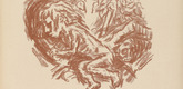 René Beeh. Little Meret (Das Meretlein) (plate 6) from Gottfried Keller-Bilderbuch. Zum Hundertsten Geburtstag Gottfried Kellers. 1914