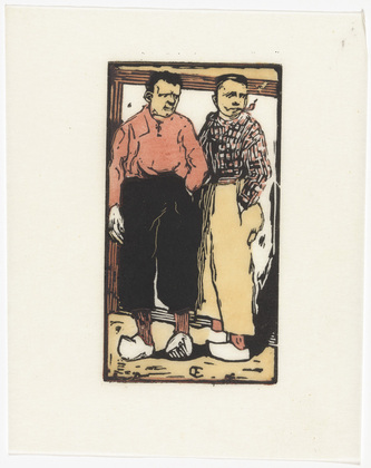 Emil Orlik. Dutch Boys (Holländische Buben) from Small Woodcuts (Kleine Holzschnitte). 1920 (prints executed 1896-1899)