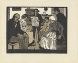 Emil Orlik. Newspaper (Die Zeitung) from Small Woodcuts (Kleine Holzschnitte). 1920 (prints executed 1896-1899)