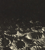 Otto Dix. Crater Field near Dontrien, Lit by Flares (Trichterfeld bei Dontrien, von Leuchtkugeln erhellt) fromThe War (Der Krieg). (1924)