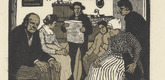 Emil Orlik. Newspaper (Die Zeitung) from Small Woodcuts (Kleine Holzschnitte). 1920 (prints executed 1896-1899)