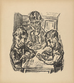 René Beeh. The Three Just Comb Makers (Die drei gerechten Kammacher) (plate 8) from Gottfried Keller-Bilderbuch. Zum Hundertsten Geburtstag Gottfried Kellers. 1914