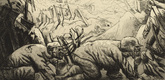 Otto Dix. Ration Carrying near Pilkem (Essenholer bei Pilkem) from The War (Der Krieg). (1924)