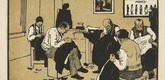 Emil Orlik. Tailor's Workshop by Orlik in Prague (Schneiderwerkstatt bei Orlik in Prag) from Small Woodcuts (Kleine Holzschnitte). 1920 (prints executed 1896-1899)