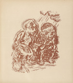 René Beeh. The Fool of Manegg (Der Narr auf Manegg) (plate 9) from Gottfried Keller-Bilderbuch. Zum Hundertsten Geburtstag Gottfried Kellers. 1914