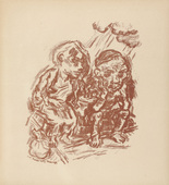 René Beeh. The Fool of Manegg (Der Narr auf Manegg) (plate 9) from Gottfried Keller-Bilderbuch. Zum Hundertsten Geburtstag Gottfried Kellers. 1914