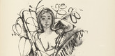 Karl Hofer. Plate 6 (folio 13) from Liebesgedichte (Love Poems). 1922