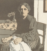 Emil Orlik. Seamstress (Näherin) from Small Woodcuts (Kleine Holzschnitte). 1920 (prints executed 1896-1899)