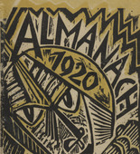 Max Pechstein. Front cover from the deluxe edition of Almanach auf das Jahr 1920. 1920 (print executed 1919)