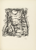 Karl Hofer. Plate 8 (folio 16) from Liebesgedichte (Love Poems). 1922
