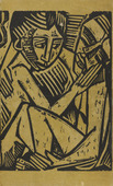 Max Pechstein. Consolation (Tröstung) (back cover) from the deluxe edition of Almanach auf das Jahr 1920. 1920 (print executed 1919)