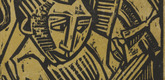 Max Pechstein. Consolation (Tröstung) (back cover) from the deluxe edition of Almanach auf das Jahr 1920. 1920 (print executed 1919)