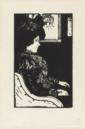 Emil Orlik. Frenchwoman (Französin) from Small Woodcuts (Kleine Holzschnitte). 1920 (prints executed 1896-1899)