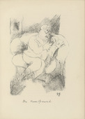 Rudolf Grossmann. The Art Lover (Der Kunstfreund) (plate, after p. 136) from Ganymed. Blätter der Marées-Gesellschaft, vol. 1. 1919