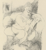 Rudolf Grossmann. The Art Lover (Der Kunstfreund) (plate, after p. 136) from Ganymed. Blätter der Marées-Gesellschaft, vol. 1. 1919