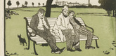 Emil Orlik. London Dawdlers (Londoner Tagediebe) from Small Woodcuts (Kleine Holzschnitte). 1920 (prints executed 1896-1899)