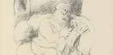 Rudolf Grossmann. The Art Lover (Der Kunstfreund) (plate, after p. 136) from Ganymed. Blätter der Marées-Gesellschaft, vol. 1. 1919