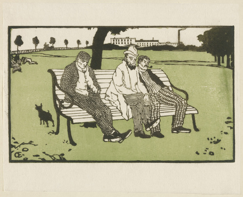 Emil Orlik. London Dawdlers (Londoner Tagediebe) from Small Woodcuts (Kleine Holzschnitte). 1920 (prints executed 1896-1899)