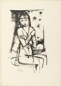 Karl Hofer. Plate 10 (folio 19) from Liebesgedichte (Love Poems). 1922