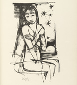Karl Hofer. Plate 10 (folio 19) from Liebesgedichte (Love Poems). 1922