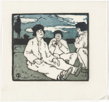 Emil Orlik. Resting Slovaks (Rast der Slowaken) from Small Woodcuts (Kleine Holzschnitte). 1920 (prints executed 1896-1899)