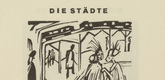 Ernst Ludwig Kirchner. The Cities (Die Städte) (headpiece, page 19) from Umbra vitae (Shadow of Life). 1924