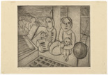 Lasar Segall. Group of Emigrants on Deck (Grupo de emigrantes no tombadilho) from the series Emigrants (Emigrantes). 1928