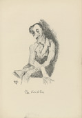 Rudolf Grossmann. The Critic (Der Kritiker) (plate, after p. 152) from Ganymed. Blätter der Marées-Gesellschaft, vol. 1. 1919