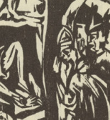 Ernst Ludwig Kirchner. The Castles (Die Schlösser) (headpiece, page 21) from Umbra vitae (Shadow of Life). 1924