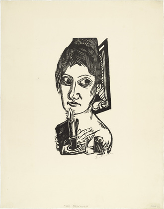 Max Beckmann. Woman with Candle (Frau mit Kerze). (1920)