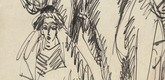 Ernst Ludwig Kirchner. Street Scene (Strassenszene). (1914)