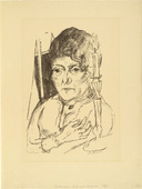 Max Beckmann. Portrait of Fridel Battenberg (Bildnis Fridel Battenberg). (1920)