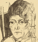Max Beckmann. Portrait of Fridel Battenberg (Bildnis Fridel Battenberg). (1920)