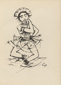 Karl Hofer. Dancer (Tänzerin) (plate, after p. 72) from Ganymed. Blätter der Marées-Gesellschaft, vol. 3. 1921