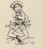 Karl Hofer. Dancer (Tänzerin) (plate, after p. 72) from Ganymed. Blätter der Marées-Gesellschaft, vol. 3. 1921