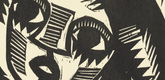 Karl Schmidt-Rottluff. Girl with Braids (Mädchen mit Zöpfen) (plate, loose leaf) from the periodical Das Kunstblatt, vol. 2, no. 2 (Feb 1918). 1918 (executed 1917)
