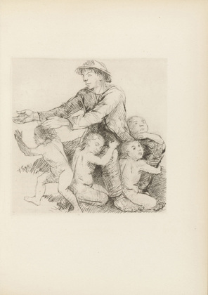 Adolf Ferdinand Schinnerer. The Children's Shepherd (Der Kinderhirte) (plate, preceding p. 73) from Ganymed. Blätter der Marées-Gesellschaft, vol. 3. 1921