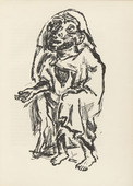 René Beeh. The Beggar (Der Bettler) (plate, after p. 88) from Ganymed. Blätter der Marées-Gesellschaft, vol. 3. 1921