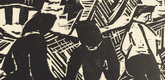 Karl Schmidt-Rottluff. At the Nets (Bei den Netzen) from the portfolio Ten Woodcuts by Schmidt-Rottluff (Zehn Holzschnitte von Schmidt-Rottluff). (1914), published 1919