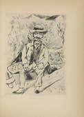 Rudolf Grossmann. The Old Gardener (Der alte Gärtner) (plate, after p. 148) from Ganymed. Blätter der Marées-Gesellschaft, vol. 3. 1921