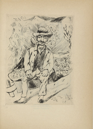 Rudolf Grossmann. The Old Gardener (Der alte Gärtner) (plate, after p. 148) from Ganymed. Blätter der Marées-Gesellschaft, vol. 3. 1921