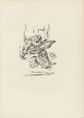 Alfred Kubin. Jeremiah (Jeremias) (plate, after p. 152) from Ganymed. Blätter der Marées-Gesellschaft, vol. 3. 1921