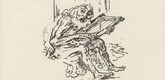Alfred Kubin. Jeremiah (Jeremias) (plate, after p. 152) from Ganymed. Blätter der Marées-Gesellschaft, vol. 3. 1921