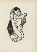 Max Beckmann. Dancers (Tanzende) (plate, after p. 128) from Ganymed. Blätter der Marées-Gesellschaft, vol. 4. 1922