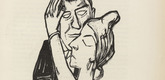 Max Beckmann. Dancers (Tanzende) (plate, after p. 128) from Ganymed. Blätter der Marées-Gesellschaft, vol. 4. 1922