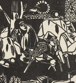 Heinrich Campendonk. The Beggar after Brueghel (Der Bettler nach Brueghel) (plate, after p. 144) from Ganymed. Blätter der Marées-Gesellschaft, vol. 4. 1922
