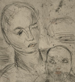 Wilhelm Lehmbruck. Mother and Child, Small (Mutter und Kind, klein). (1915)
