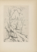 Felix Meseck. Landscape with Goats (Landschaft mit Ziegen) (plate, after p. 248) from Ganymed. Blätter der Marées-Gesellschaft, vol. 4. 1922