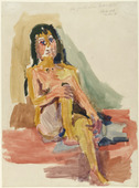 Oskar Kokoschka. Seated Woman. 1921