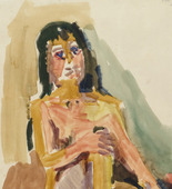 Oskar Kokoschka. Seated Woman. 1921